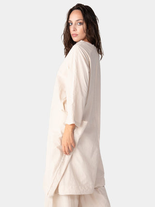 Boat Neck Front Seam Organic Cotton Dress - Baci Fashion