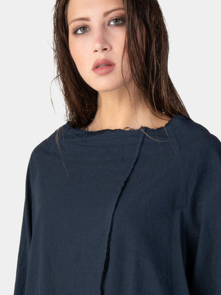 Boat Neck Front Seam Organic Cotton Dress - Baci Fashion