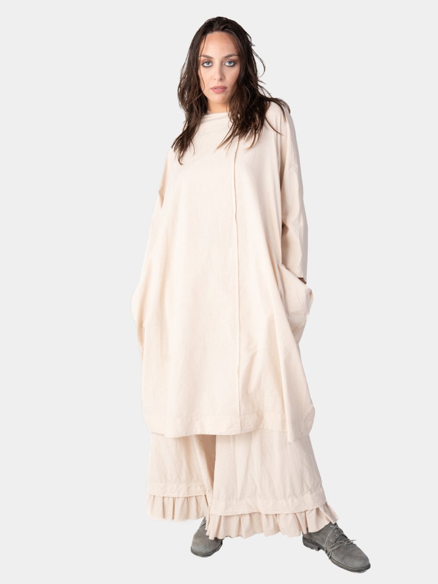 Boat Neck Front Seam Organic Cotton Dress – Baci Fashion