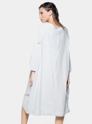 Boat Neck Front Seam Organic Cotton Dress - Baci Fashion