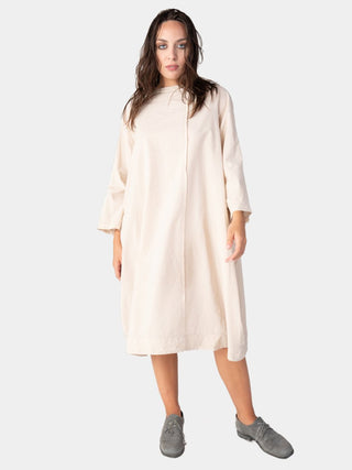 Boat Neck Front Seam Organic Cotton Dress - Baci Fashion