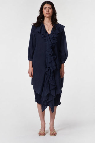 Boho Tunic with Front Ruffles - Baci Fashion