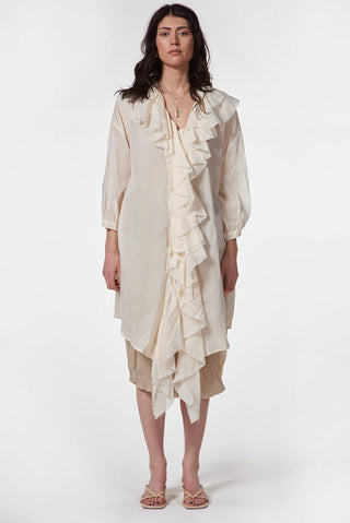 Boho Tunic with Front Ruffles - Baci Fashion