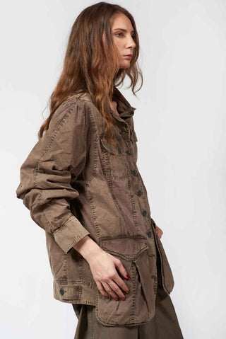 Bomber - Style Jacket with Topstitches - Baci Fashion