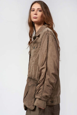 Bomber - Style Jacket with Topstitches - Baci Fashion