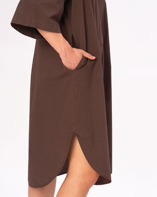 pleated back shirt dress Mulvari Solid Pleated Back Shirt Dress