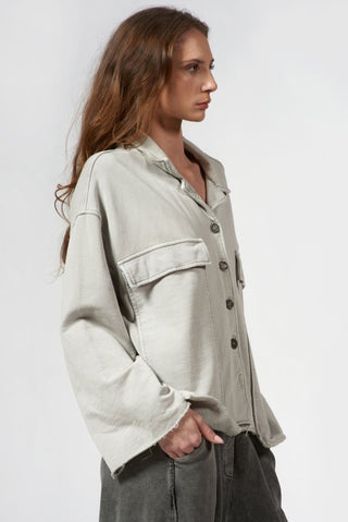 Cargo Jacket with Front Pockets - Baci Fashion