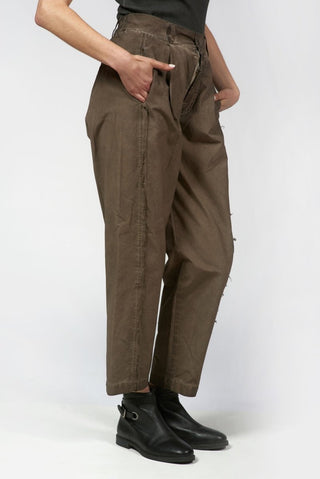 Chino Pants with Raw Edge Details - Baci Fashion