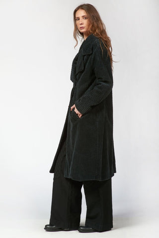 Corduroy Long Coat - Baci Fashion