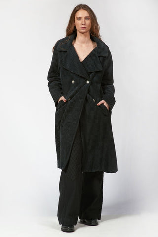 Corduroy Long Coat - Baci Fashion