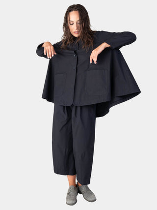 Cotton 4 Button Swing Jacket - Baci Fashion