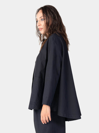 Cotton 4 Button Swing Jacket - Baci Fashion