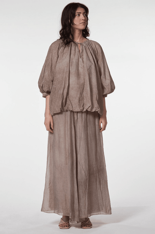 Cotton Balloon Shirt with Raglan Sleeves - Baci Fashion