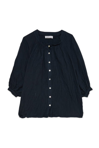 Cotton Blouse with Ruffled Back Details - Baci Fashion