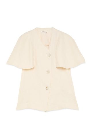 Cotton Linen Cape - Sleeve Jacket - Baci Fashion