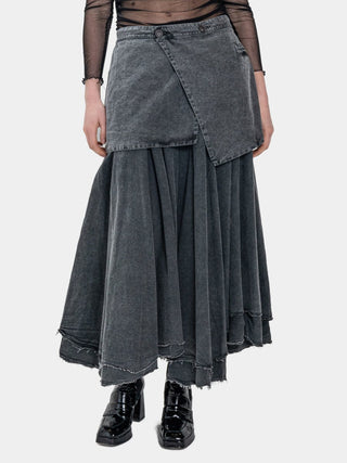 Cotton-Linen Mini Skirt - Baci Fashion