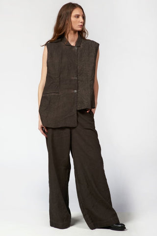 Cotton - Linen Palazzo Pants - Baci Fashion