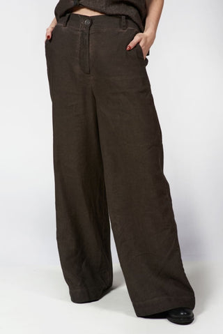 Cotton - Linen Palazzo Pants - Baci Fashion