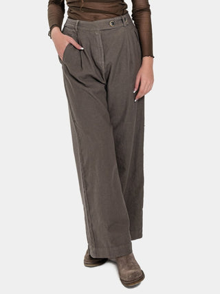 Cotton-Linen Palazzo Trousers - Baci Fashion