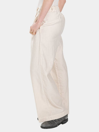 Cotton - Linen Palazzo Trousers - Baci Fashion