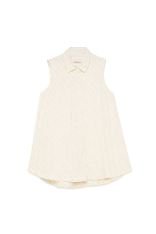 Cotton Linen Sleeveless Shirt - Baci Fashion