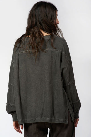 Cotton Oversized Sweatshirt - Baci Fashion