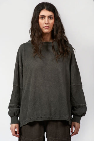 Cotton Oversized Sweatshirt - Baci Fashion