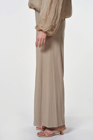 Cotton Palazzo Trousers with Drawstring Waist - Baci Fashion