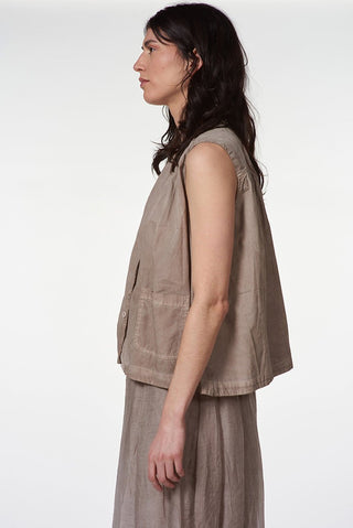 Cotton Sleeveless Shirt - Baci Fashion