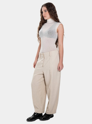 Cotton Trousers with Cuts - Baci Fashion