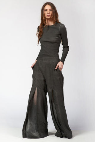 Crewneck Ribbed Top - Baci Fashion