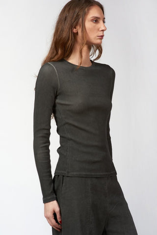 Crewneck Ribbed Top - Baci Fashion