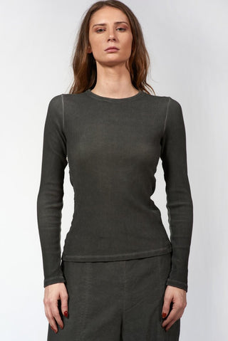 Crewneck Ribbed Top - Baci Fashion