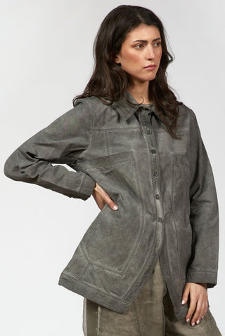 Denim - Style Short Jacket with Large Pockets - Baci Fashion