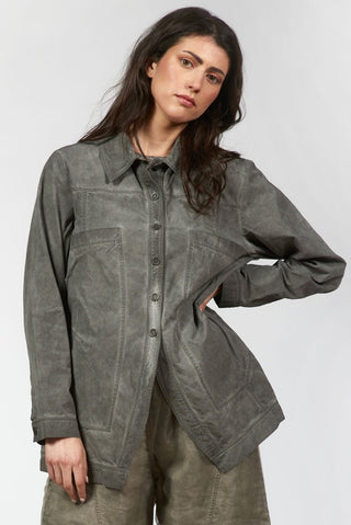 Denim - Style Short Jacket with Large Pockets - Baci Fashion