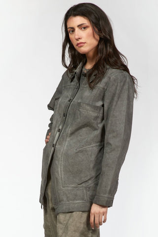 Denim - Style Short Jacket with Large Pockets - Baci Fashion