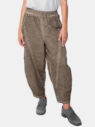 Diagonal Seam Barrel Pants - Baci Fashion