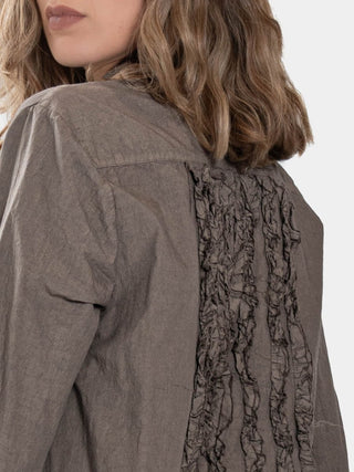 Distressed Ribbon Back Blouse - Baci Fashion