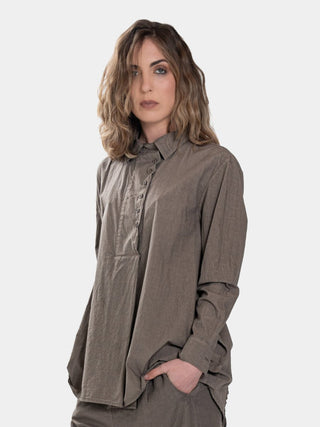 Distressed Ribbon Back Blouse - Baci Fashion