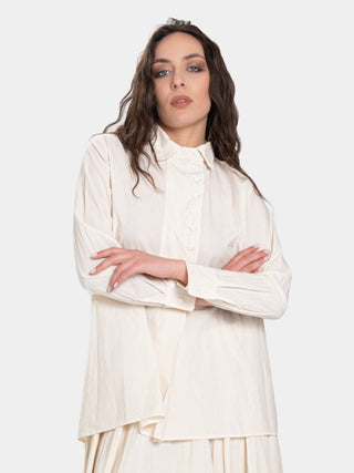 Distressed Ribbon Back Blouse - Baci Fashion