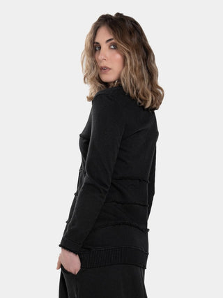 Distressed Splice Tier Jacket - Baci Fashion