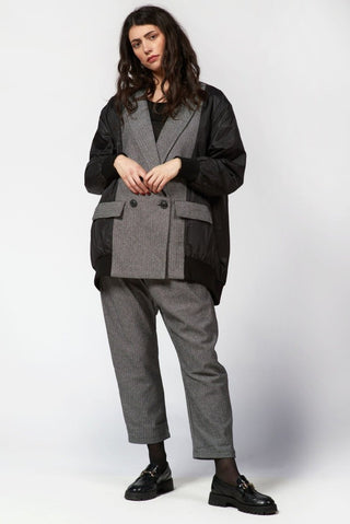 Double Breasted Bomber Jacket - Baci Fashion