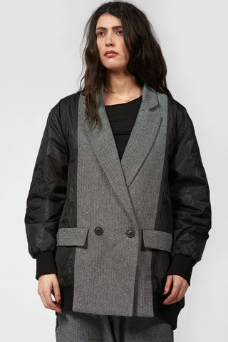 Double Breasted Bomber Jacket - Baci Fashion