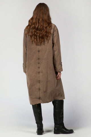 Double - Breasted Long Coat - Baci Fashion
