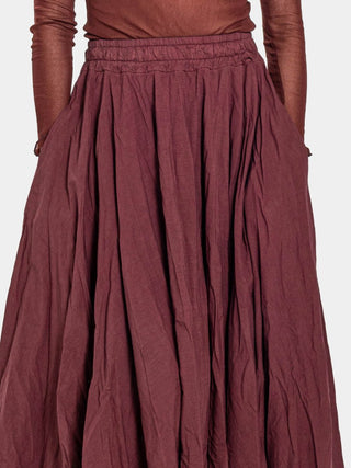 Double Layer Half Circle Midi Skirt - Baci Fashion