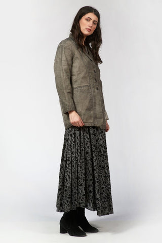 Double - Layer Jacket with Organza Overlay - Baci Fashion