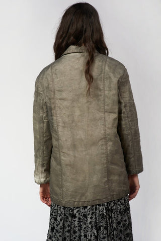 Double - Layer Jacket with Organza Overlay - Baci Fashion