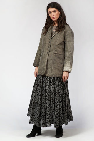 Double - Layer Jacket with Organza Overlay - Baci Fashion