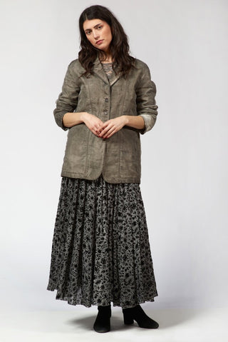 Double - Layer Jacket with Organza Overlay - Baci Fashion