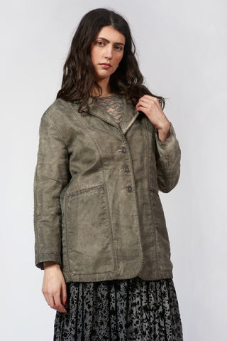 Double - Layer Jacket with Organza Overlay - Baci Fashion